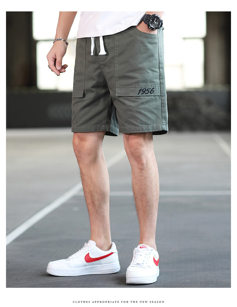 2021 High quality Hot Sale Men's Casual Jogger Shorts Beach Trousers Male Short Pants Clothing Drawstring Shorts