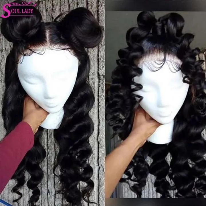 2021 High quality Transparent Lace Closure Loose Wave Wig Glueless Lace wigs Loose Wave Lace Wig