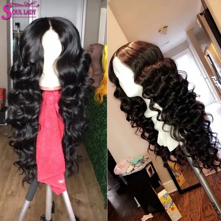 2021 High quality Transparent Lace Closure Loose Wave Wig Glueless Lace wigs Loose Wave Lace Wig