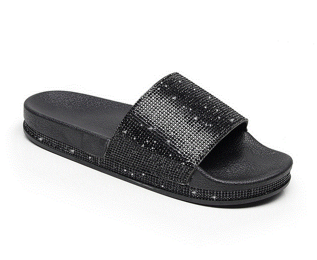 2021 High quality Summer Women Crystal Diamond Slippers Bling Beach Flip Flops Ladies Sandals Casual Shoes plus Size