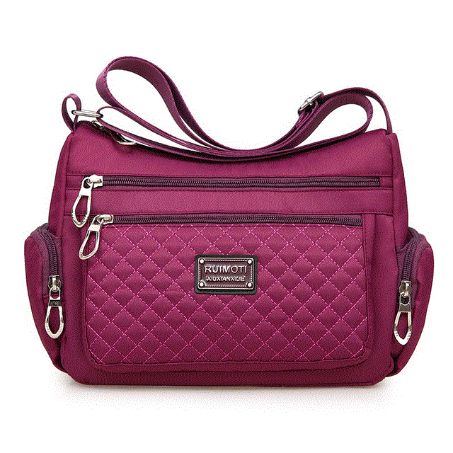 2021 High quality Women Crossbody Bag Waterproof Plaid Shoulder Messenger Bag Casual handle Ladies Handbag Travel Tote