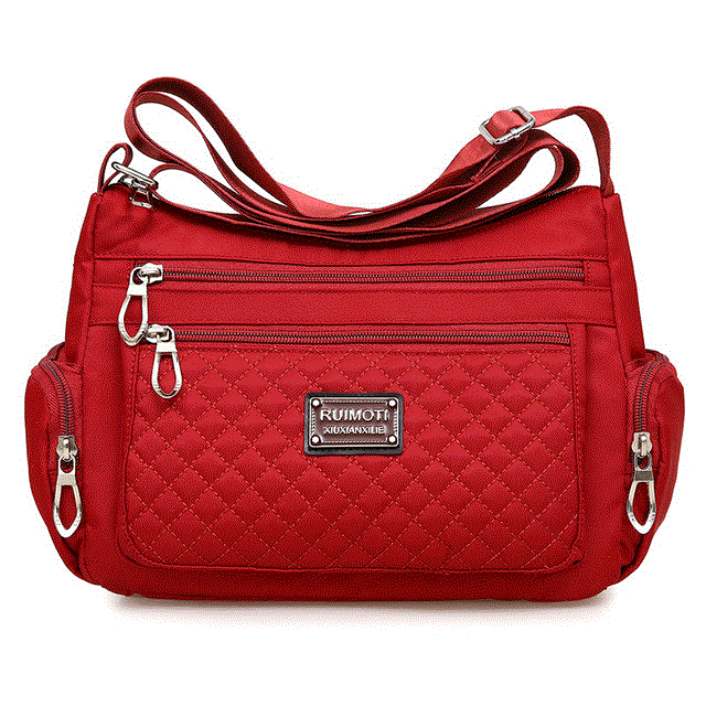 2021 High quality Women Crossbody Bag Waterproof Plaid Shoulder Messenger Bag Casual handle Ladies Handbag Travel Tote
