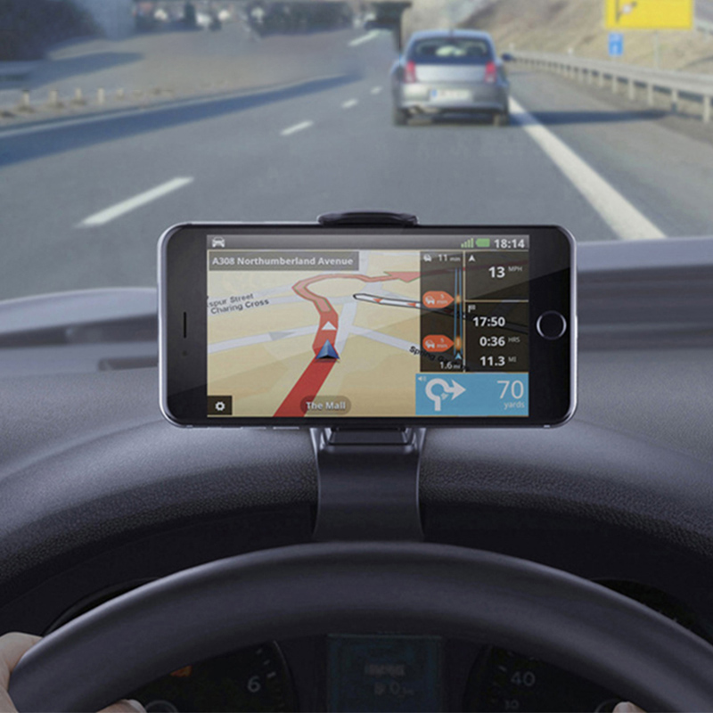 2021 High quality Universal Car Phone Holder GPS Navigation Dashboard Holder Phone Clip Fold Holder Interior accessory
