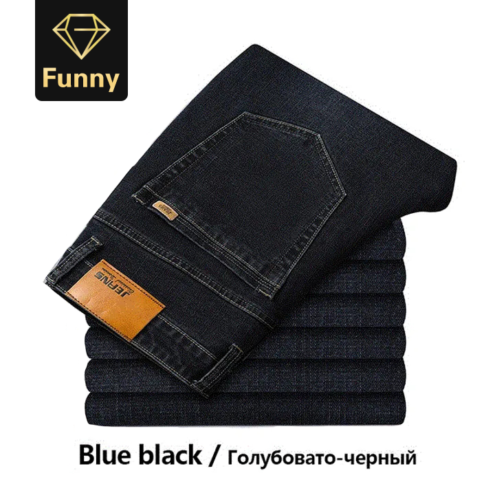 2021 High quality Men High Quality Trousers Soft Mens Pants Winter Thick Jean Fashion Big size