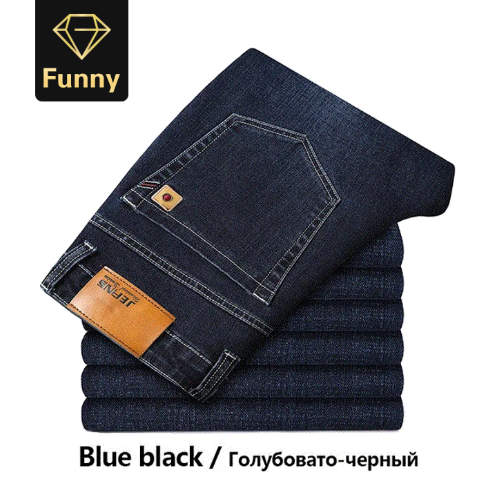 2021 High quality Men High Quality Trousers Soft Mens Pants Winter Thick Jean Fashion Big size