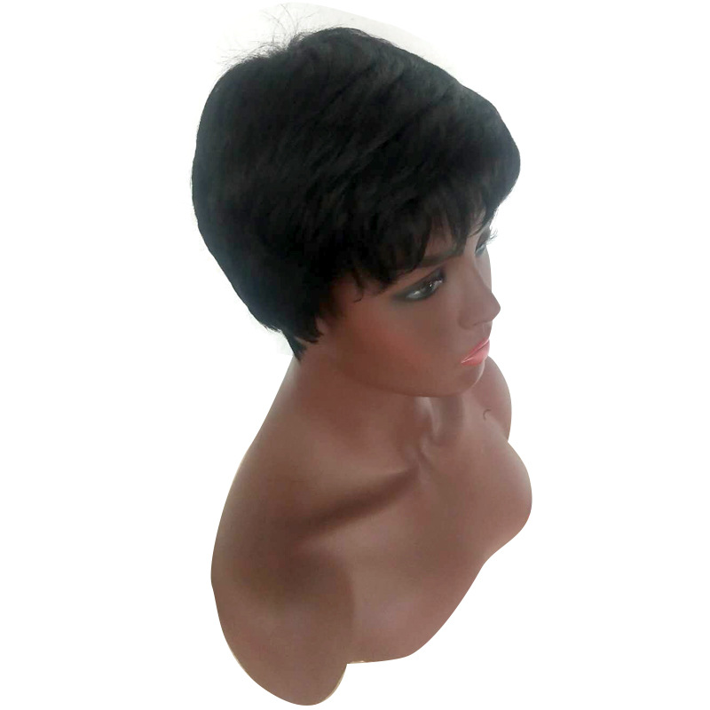 Women Synthetic Short Black Wigs Natural Hair Wigs Heat Resistant Hair Wig for Women