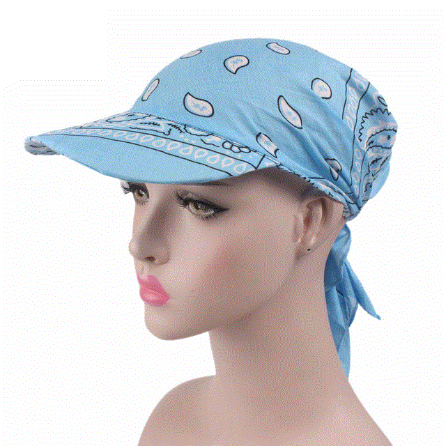 Fashion Women Men Unisex Cotton Hat Square Scarf Cap Soft Headscarf Cap Outdoor Brim Sunshade Hats