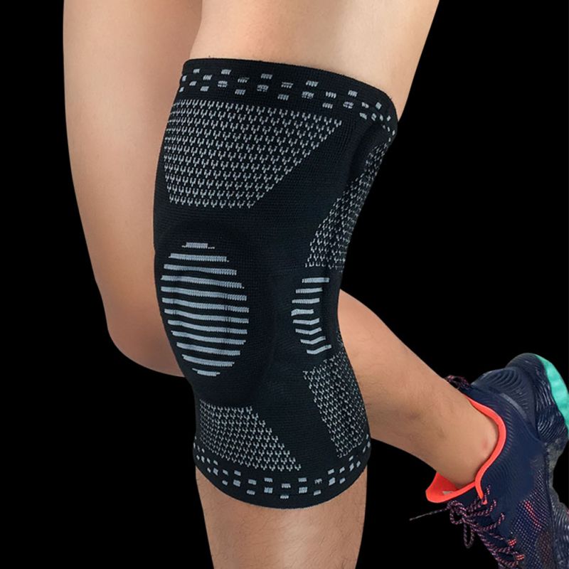 1PCS Knee Pad Fitness Elastic Nylon Compression Basketball Knee Pad Running Cycling Brace Volleyball