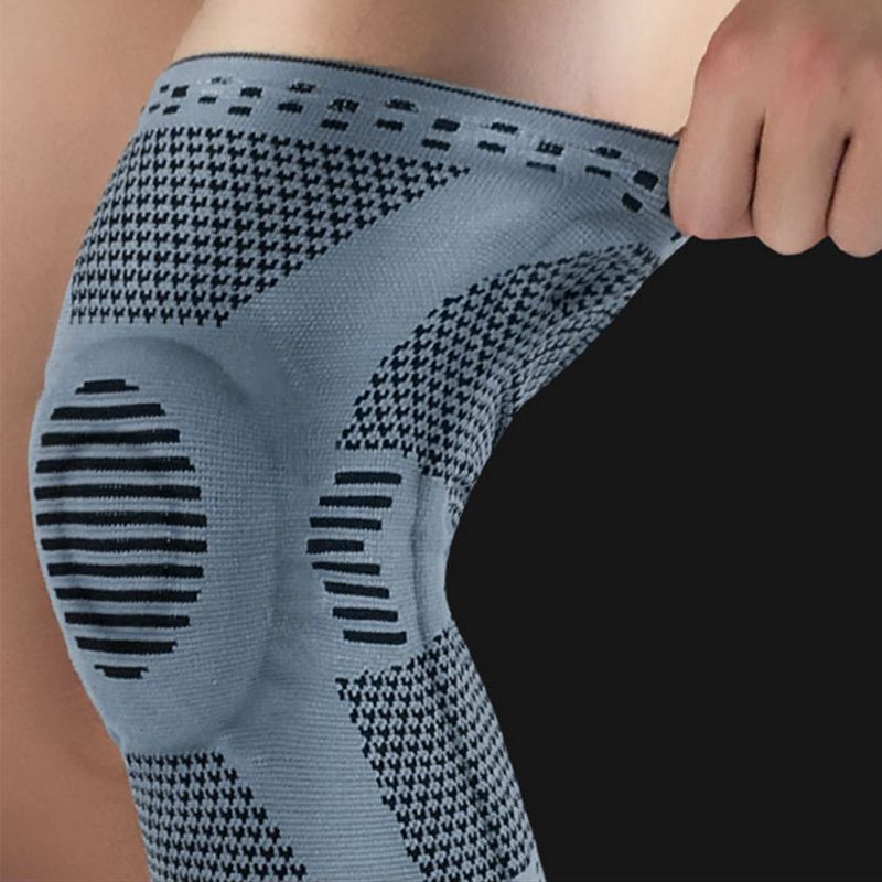 1PCS Knee Pad Fitness Elastic Nylon Compression Basketball Knee Pad Running Cycling Brace Volleyball