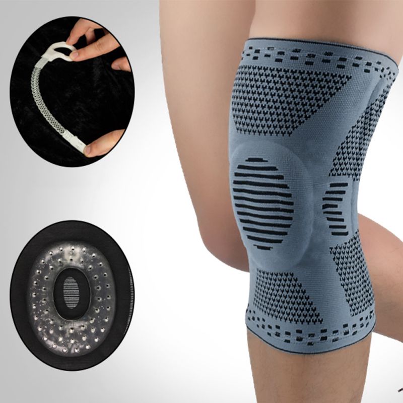 1PCS Knee Pad Fitness Elastic Nylon Compression Basketball Knee Pad Running Cycling Brace Volleyball