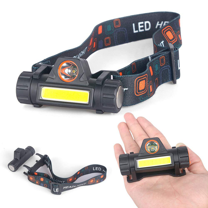 Portable waterproof Outdoor Camping strong LED Headlight hiking USB Rechargeable strong Headlamp  Night Fishing strong light Torch handy LED Flashlight  Mini flashlight lanterns  Multifunctional