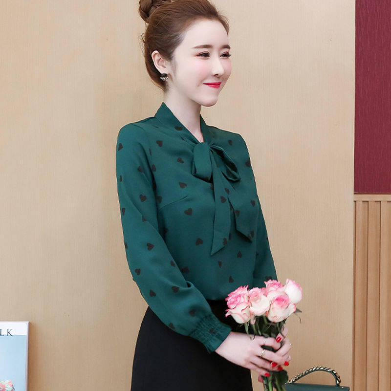 2025  Women's blouse lady casual shirts girls' casual long sleeve tops office lady top