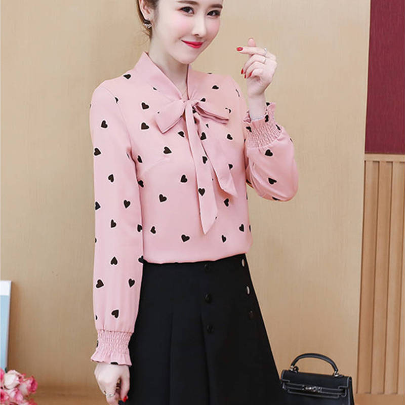 2025  Women's blouse lady casual shirts girls' casual long sleeve tops office lady top