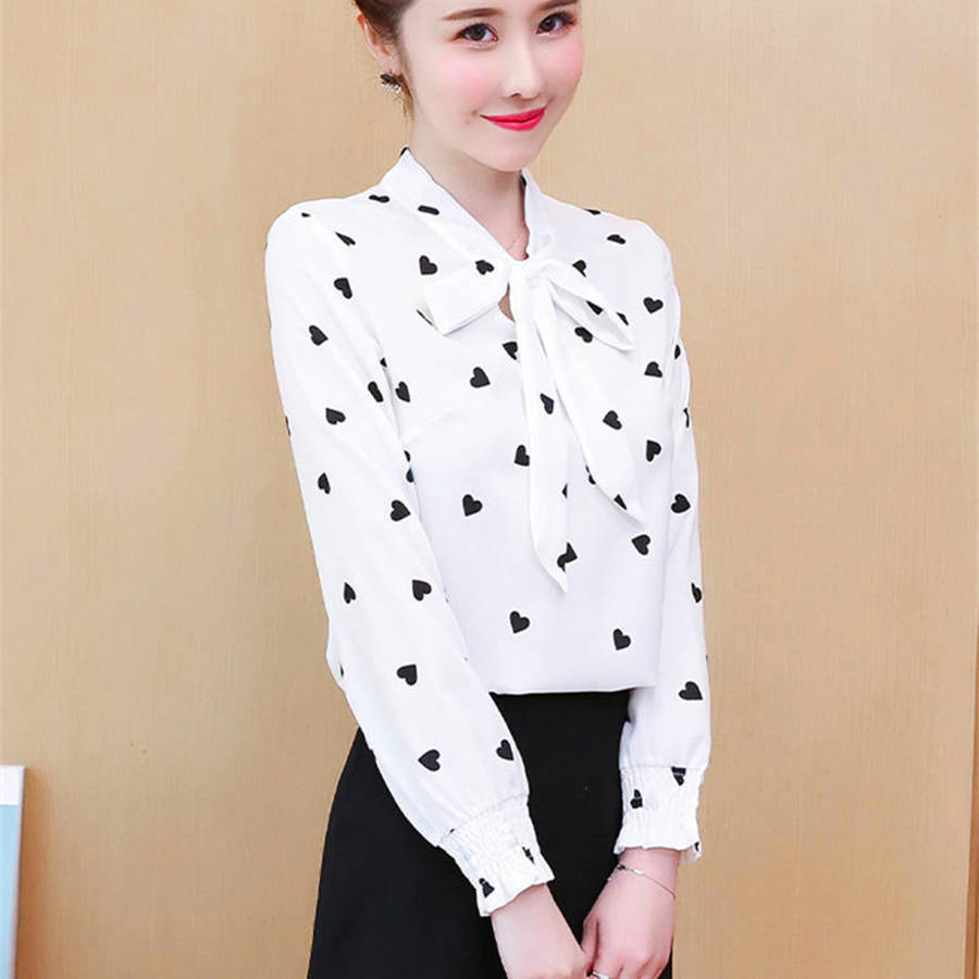 2025  Women's blouse lady casual shirts girls' casual long sleeve tops office lady top