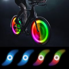 Bike Spoke Lights,  Tire Flash Lamp LED Neon Wheel Flashing Lights Cycle Lights, Waterproof Bike Accessories for Adults and Kids colorful