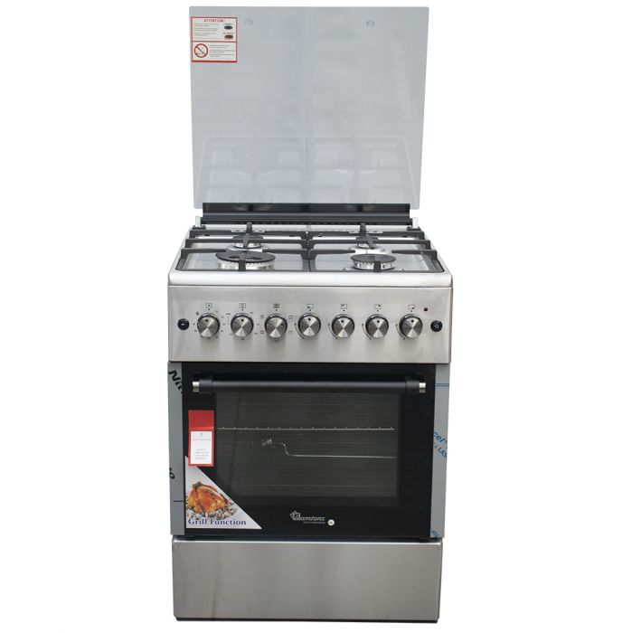 RAMTONS 4GAS+ELECTRIC OVEN 60X60 STAINLESS STEEL COOKER- RF/492