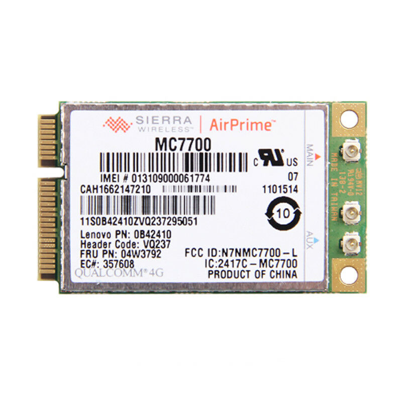 Sierra Wireless AirPrime MC7700 AT&amp;T 3G 4G LTE Card HSPA WWAN Card GPS