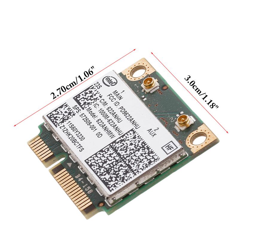 for Intel 622ANHU Advanced-N WiFi Card for Lenovo 60Y3230 8540W 2540P HP 572509-001