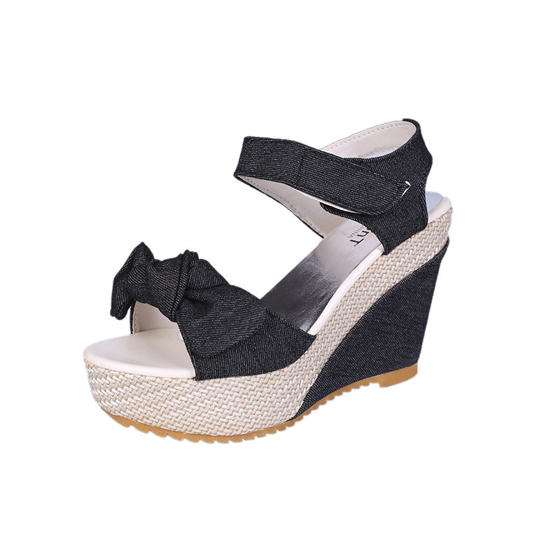 Women's Shoes Sandals  Heels Wedge heel sandals women new ladies sexy high heel women shoes net red summer shoes ladies fashion girls comfortable sliding Usually one size larger / high heels sandals