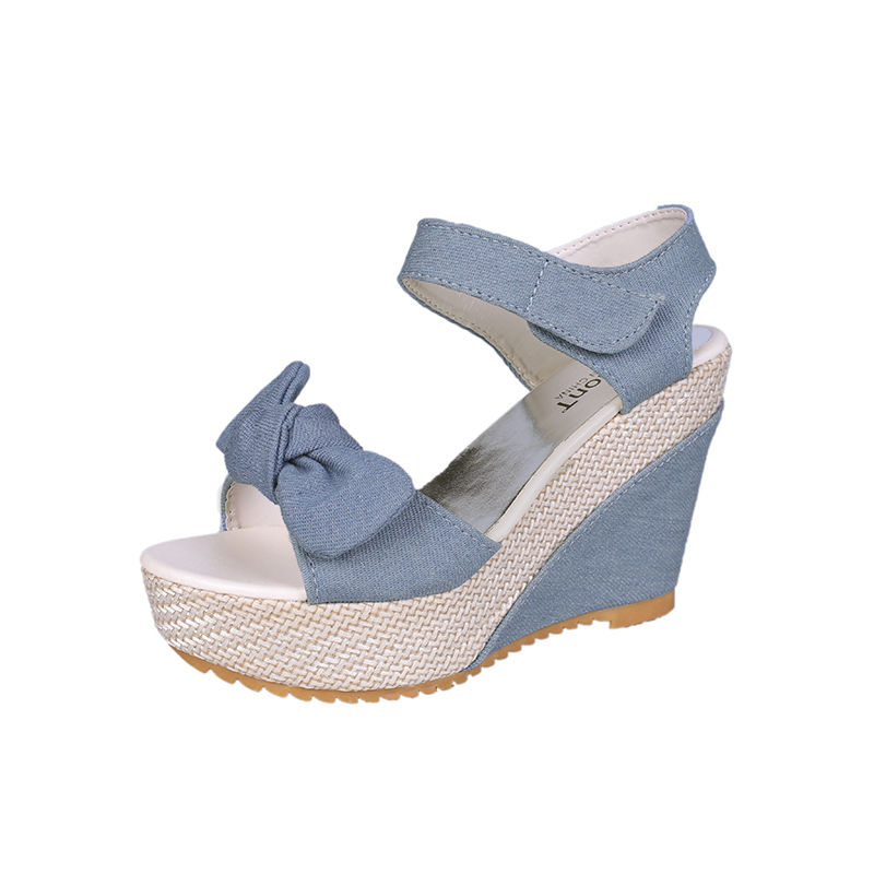 Women's Shoes Sandals  Heels Wedge heel sandals women new ladies sexy high heel women shoes net red summer shoes ladies fashion girls comfortable sliding Usually one size larger / high heels sandals