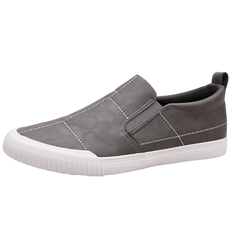 Men's Shoes Flats Loafers Summer leather low-cut flat-bottomed lazy one-foot Korean style trendy men&apos;s casual shoes