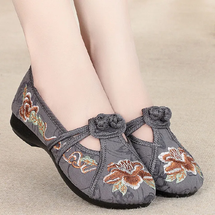 Women's Shoes > Flats > Loafers Cloth shoes women's shallow mouth soft sole comfortable round head single shoes
