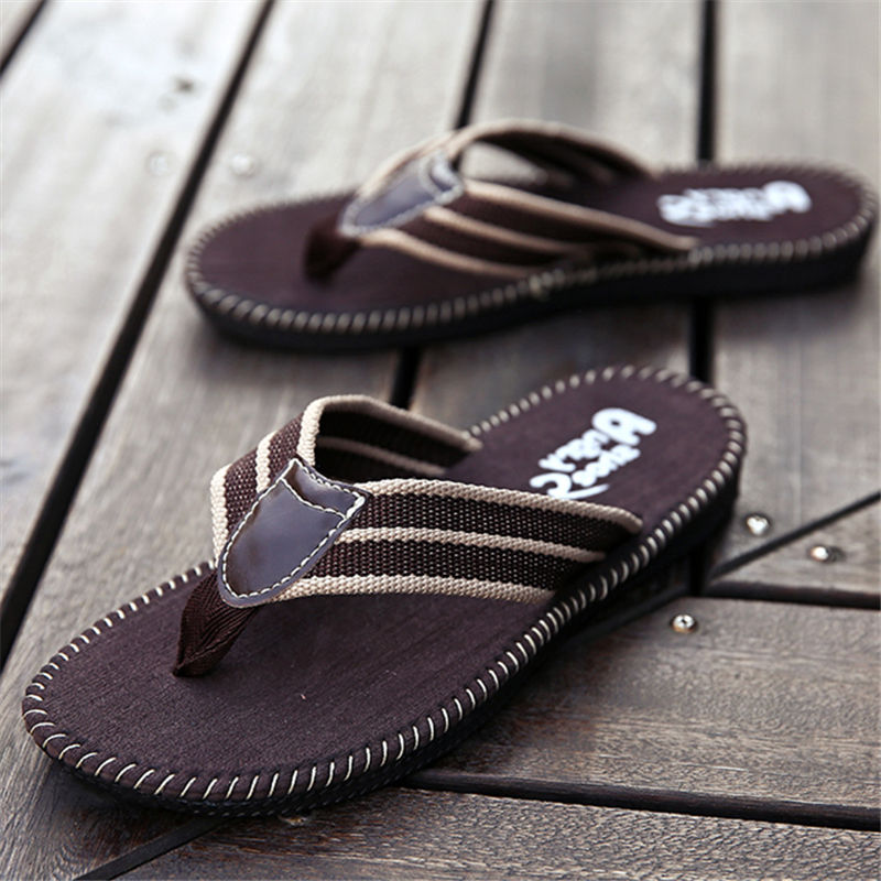 Flip-flops men&apos;s non-slip Korean men&apos;s summer Vietnamese slippers men&apos;s splint shoes fashion slippers non-slip wear-resistant Summer Breathable take one size bigger
