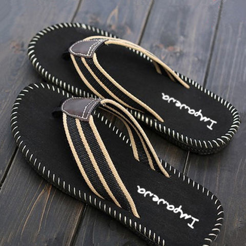 Flip-flops men&apos;s non-slip Korean men&apos;s summer Vietnamese slippers men&apos;s splint shoes fashion slippers non-slip wear-resistant Summer Breathable take one size bigger