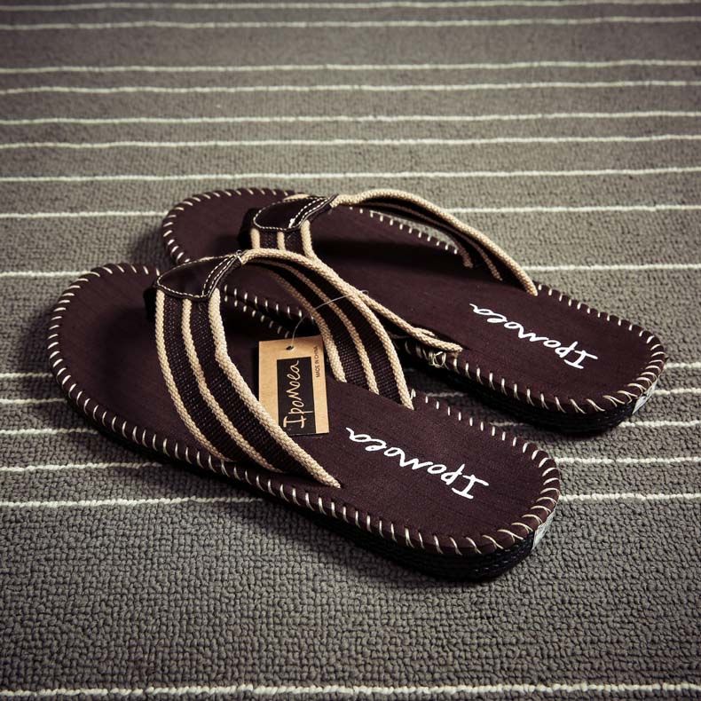 Flip-flops men&apos;s non-slip Korean men&apos;s summer Vietnamese slippers men&apos;s splint shoes fashion slippers non-slip wear-resistant Summer Breathable take one size bigger