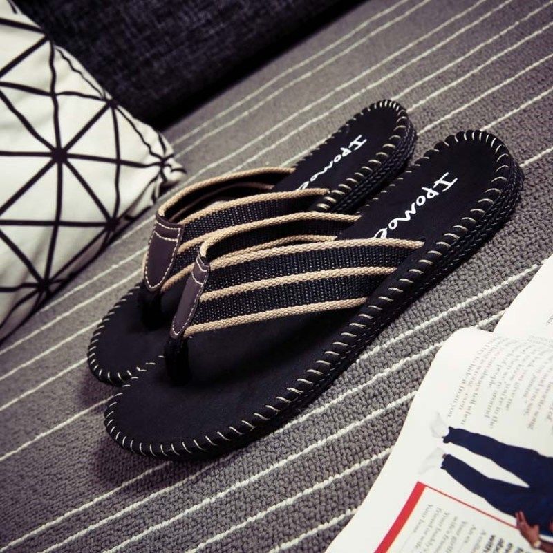 Flip-flops men&apos;s non-slip Korean men&apos;s summer Vietnamese slippers men&apos;s splint shoes fashion slippers non-slip wear-resistant Summer Breathable take one size bigger