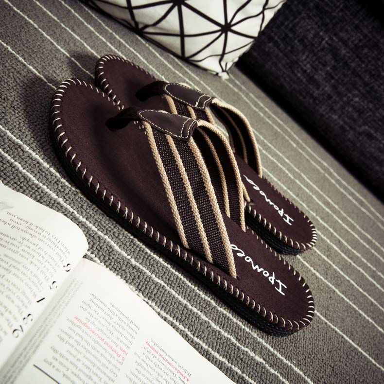 Flip-flops men&apos;s non-slip Korean men&apos;s summer Vietnamese slippers men&apos;s splint shoes fashion slippers non-slip wear-resistant Summer Breathable take one size bigger