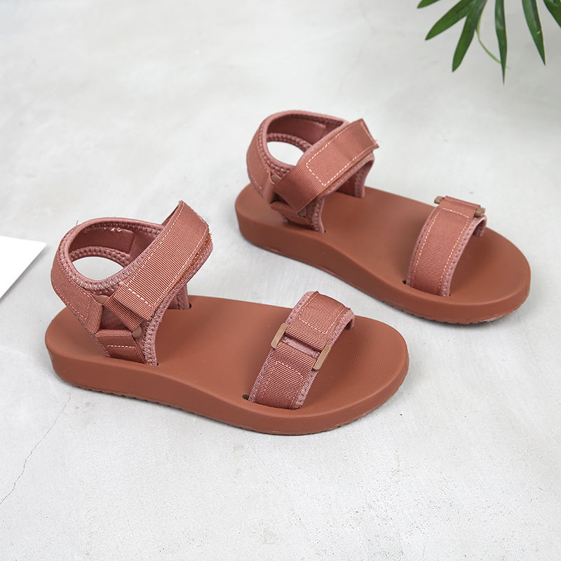 Women's Shoes > Sandals > Sports Sandals Large size women&apos;s shoes Velcro sports sandals female trendy student flat beach shoes