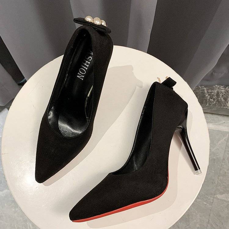 Women's Shoes > Heels Large size high heels stiletto heel new all-match fashion shoes big feet women's shoes