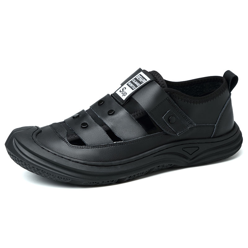 Men's Shoes Sandals Men&apos;s anti-collision bag head sandals fashion trend beach shoes daily hollow shoes