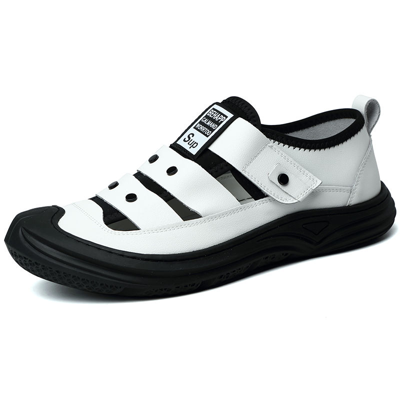 Men's Shoes Sandals Men&apos;s anti-collision bag head sandals fashion trend beach shoes daily hollow shoes