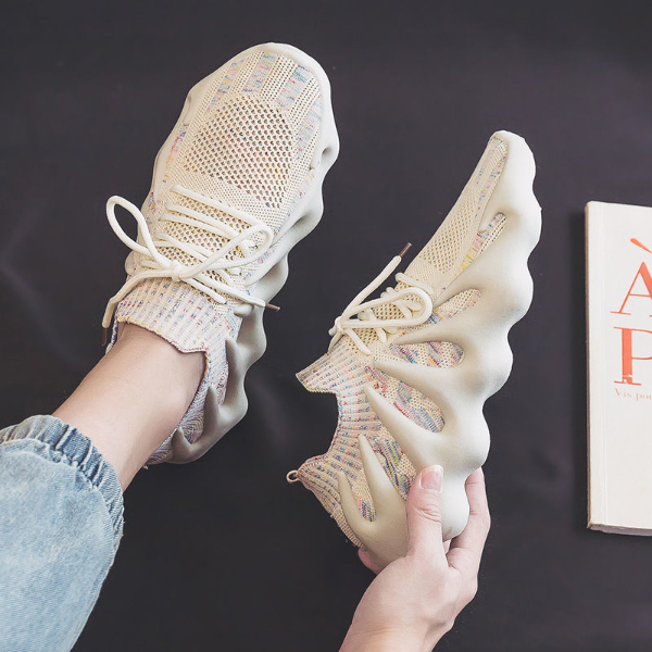 2022 summer new breathable mesh mesh shoes trend octopus coconut shoes casual all-match men's shoes canvas shoes