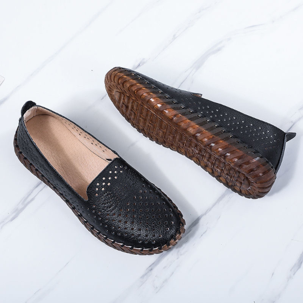 Sandals, leather shoes, breathable women's shoes, non-slip super-soft shoes, oxbow-soled mother shoes
