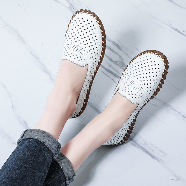 Sandals, leather shoes, breathable women's shoes, non-slip super-soft shoes, oxbow-soled mother shoes