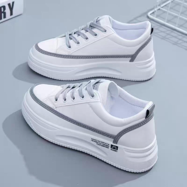 Breathable mesh deodorant white shoes women's summer 2022 new Joker leisure thick-soled increased thin shoes