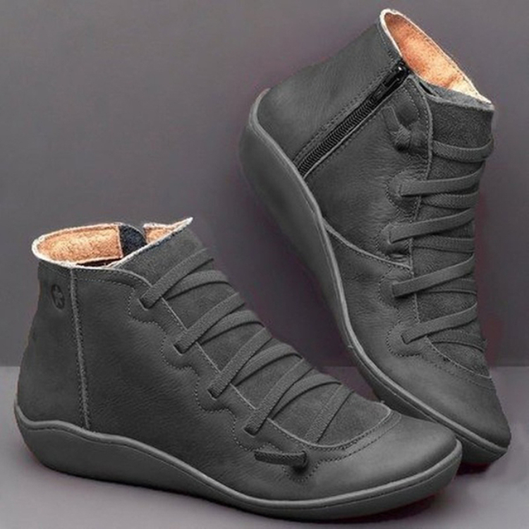 Women's Shoes > Boots > Ankle & Bootie 35-43 yards western martin boots female wedge heel European and American style large size retro style independent station men and women short boots side zipper