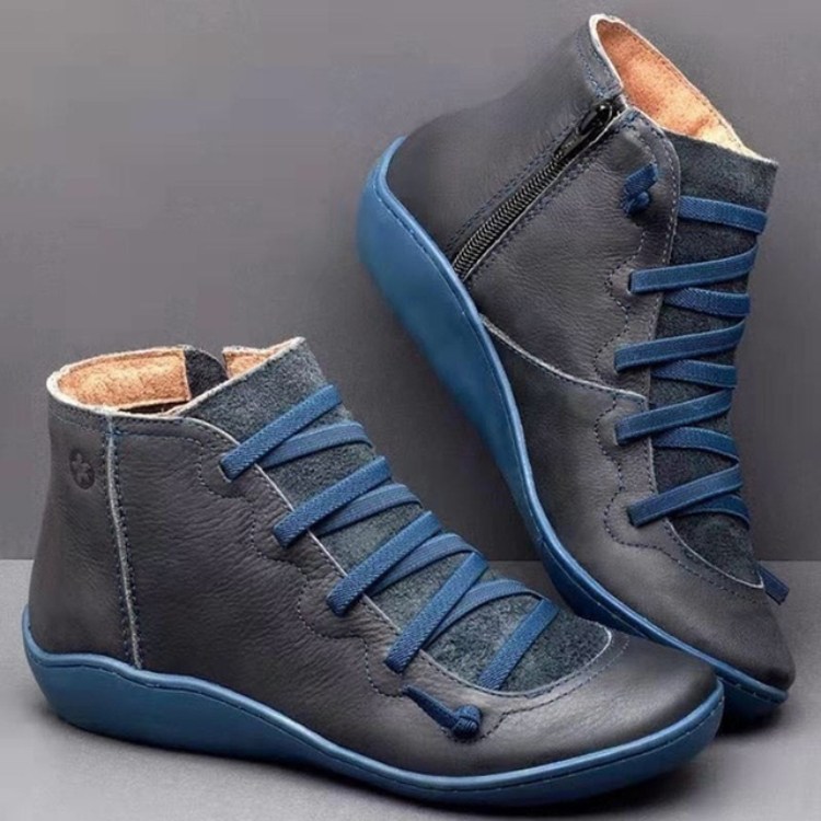 Women's Shoes > Boots > Ankle & Bootie 35-43 yards western martin boots female wedge heel European and American style large size retro style independent station men and women short boots side zipper
