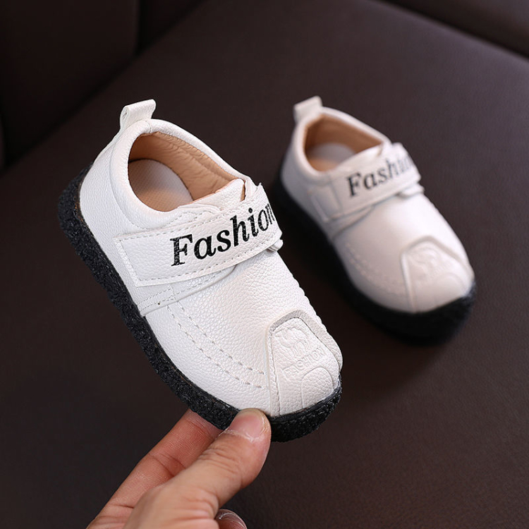 Boys' leather shoes Spring and Autumn 1-3 year old children's soft sole anti-skid Korean casual shoes British style small white shoes baby shoes