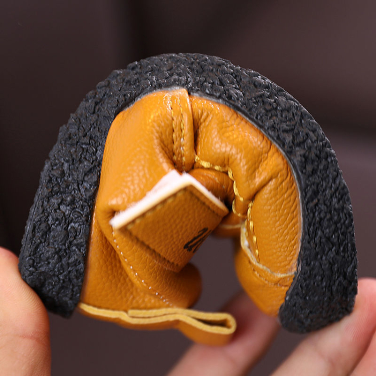 Boys' leather shoes Spring and Autumn 1-3 year old children's soft sole anti-skid Korean casual shoes British style small white shoes baby shoes