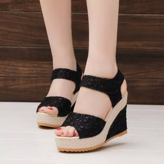 Hot sale women's shoes new frosted high heel sandals open toe platform strap women sandals