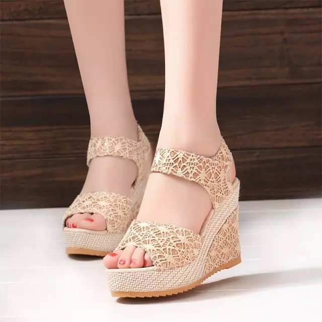 Hot sale women's shoes new frosted high heel sandals open toe platform strap women sandals