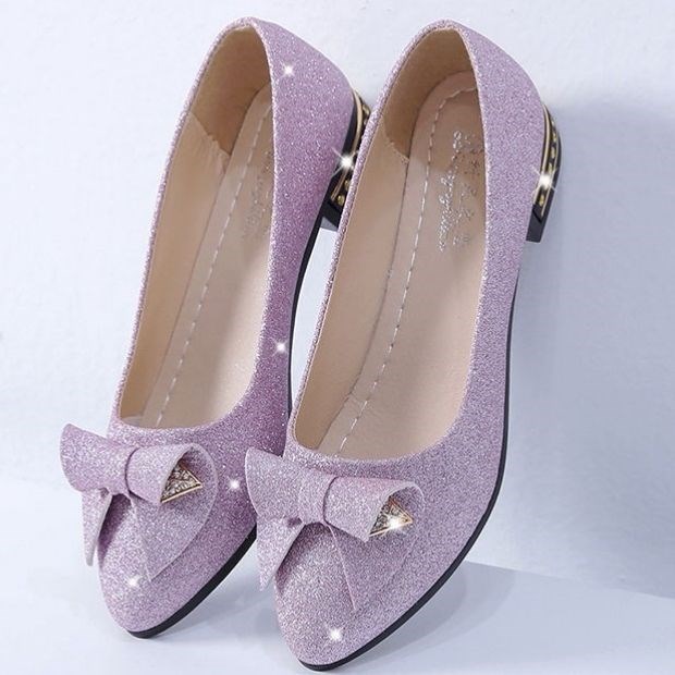 Hot sale women's sandals flat platform shoes pointed toe shallow mouth single shoes work shoes