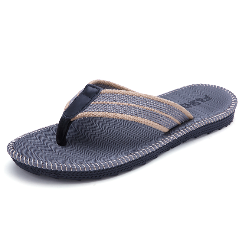 Slippers  Flip-Flops A pair of men's and women's shoes summer flip flops Korean fashion men's beach sandals fashion slippers non-slip wear-resistant Summer Breathable take one size bigger