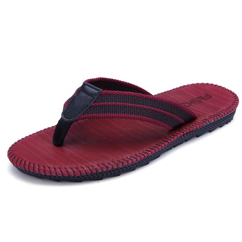 Slippers  Flip-Flops A pair of men's and women's shoes summer flip flops Korean fashion men's beach sandals fashion slippers non-slip wear-resistant Summer Breathable take one size bigger