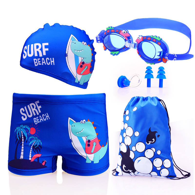 Swim trunks boys split small, medium and big boys swim trunks suits student swimming spa equipment