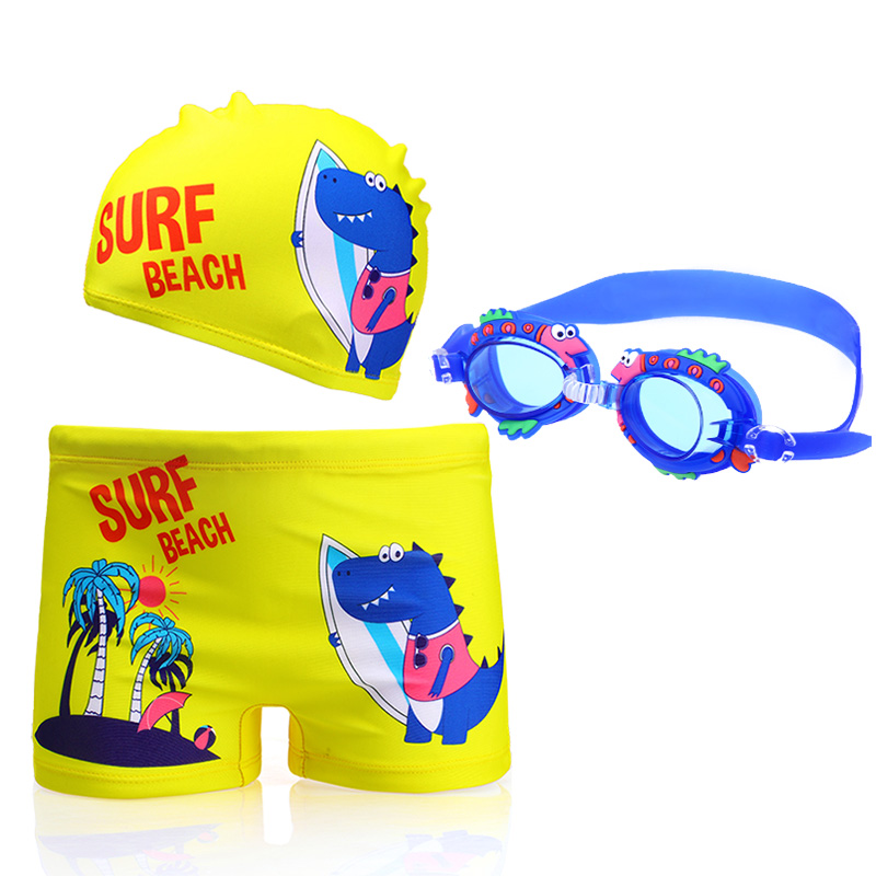 Swim trunks boys split small, medium and big boys swim trunks suits student swimming spa equipment